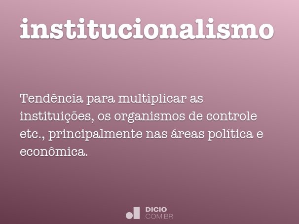 institucionalismo
