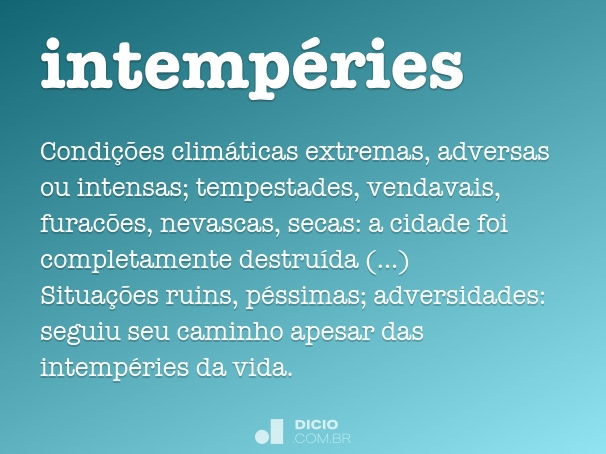intempéries