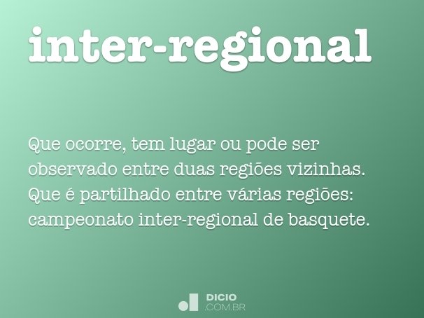 inter-regional