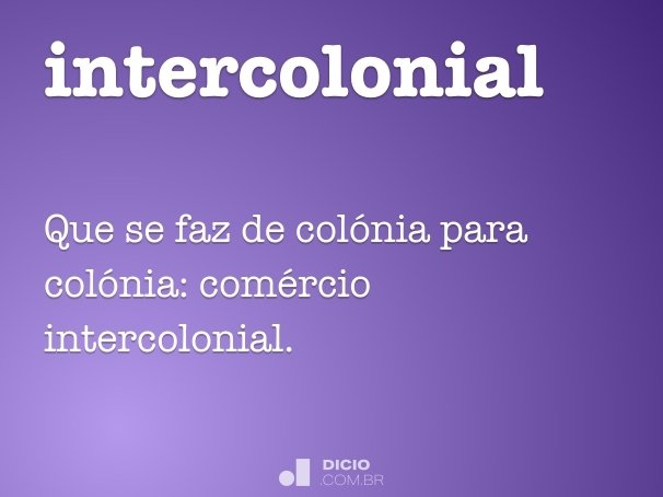 intercolonial