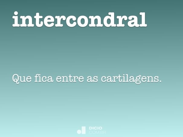 intercondral