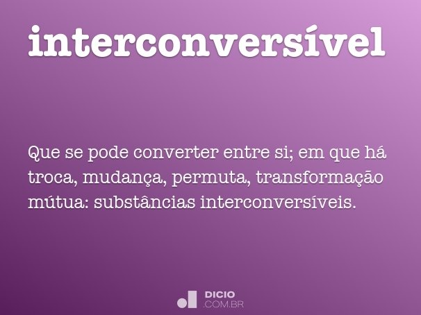 interconversível
