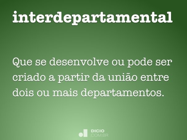interdepartamental