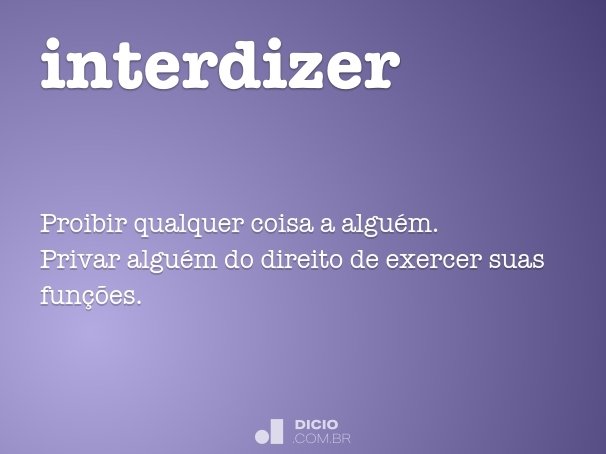 interdizer
