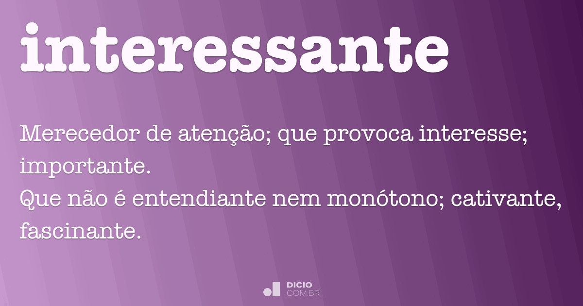 Interessante Dicio, Dicionário Online de Português