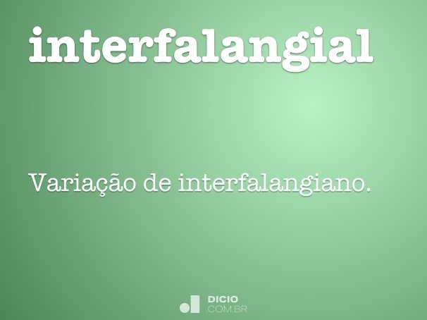 interfalangial