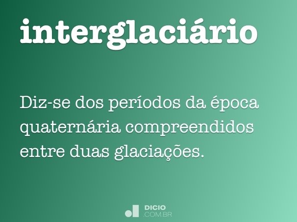interglaciário