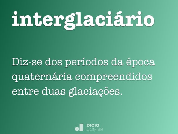 interglaciário