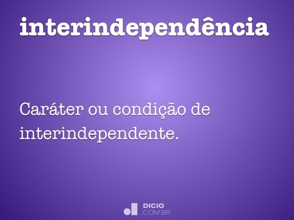 interindependência