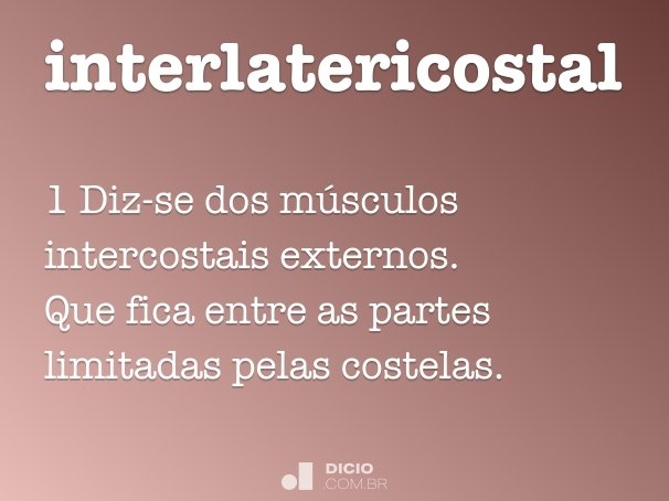 interlatericostal
