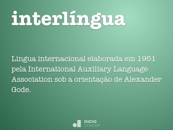 interlíngua