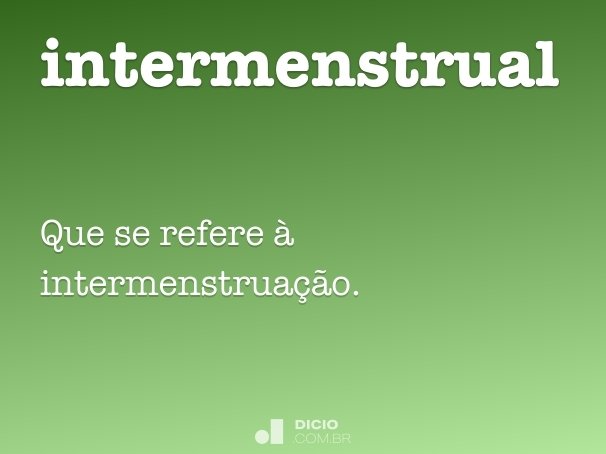 intermenstrual