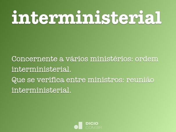 interministerial