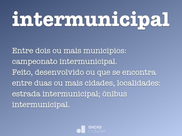 intermunicipal