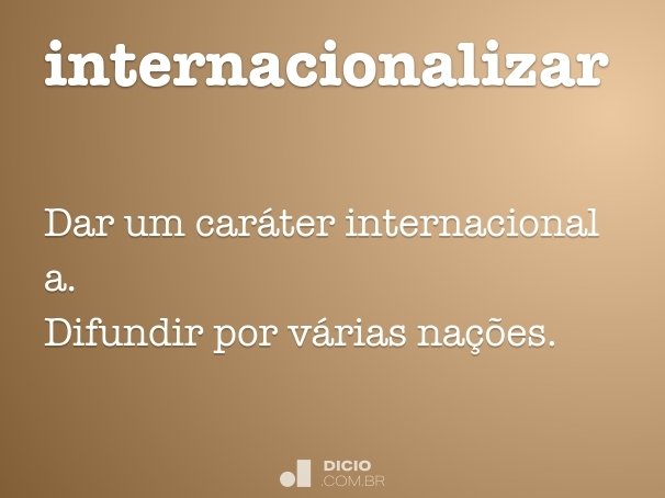 internacionalizar