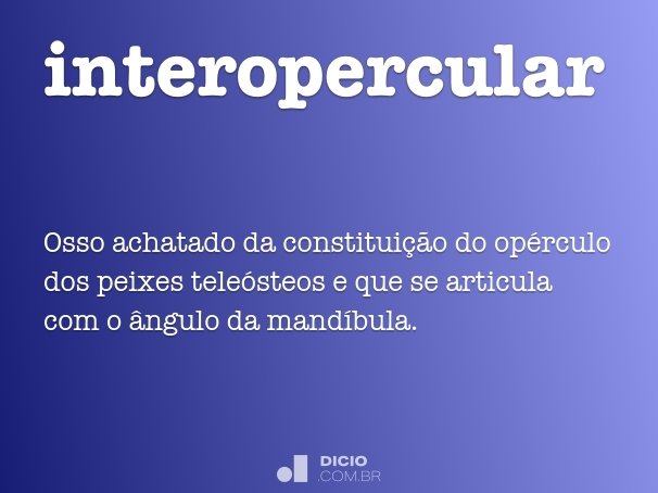 interopercular