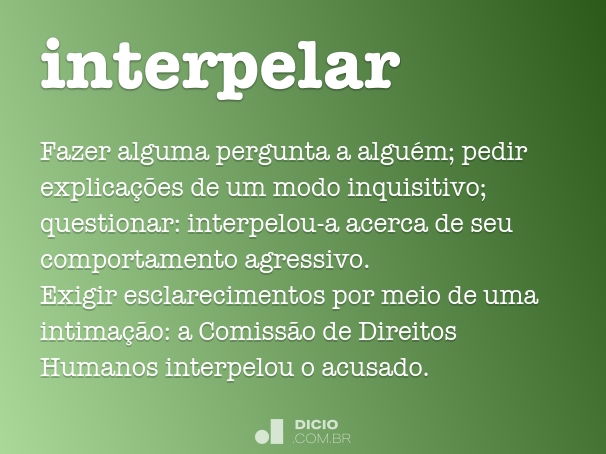 interpelar