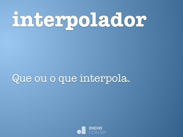 interpolador