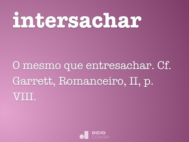 intersachar