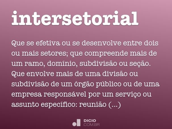 intersetorial