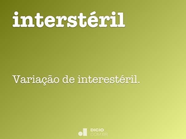 interstéril