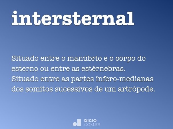 intersternal
