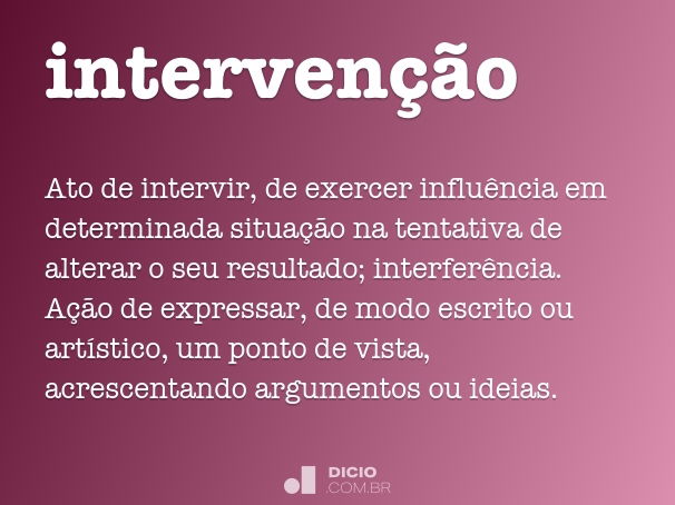 intervenção