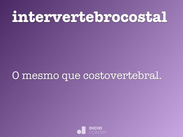 intervertebrocostal