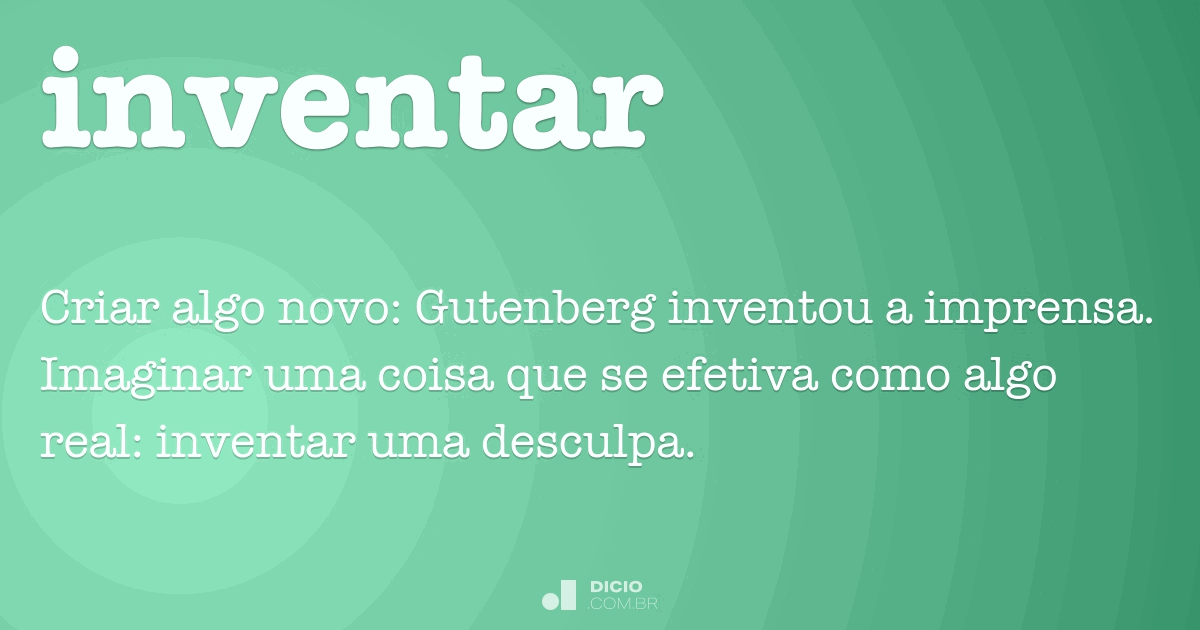 eles estão inventando palavra 