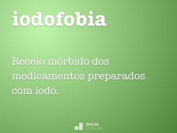 iodofobia