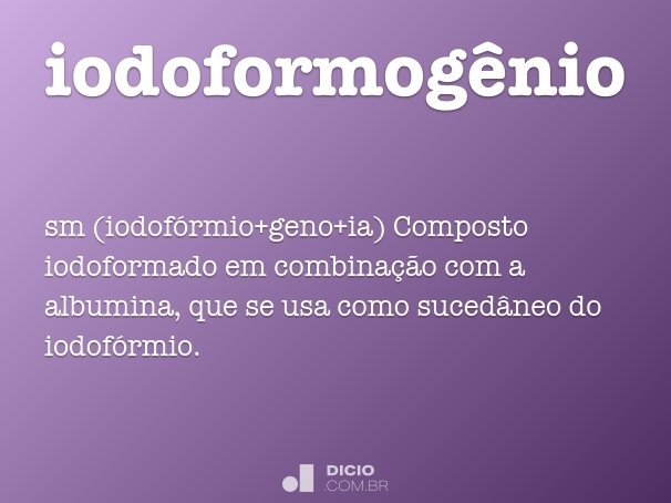 iodoformogênio