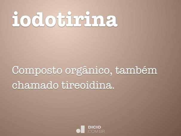 iodotirina
