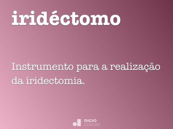 iridéctomo