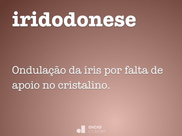 iridodonese