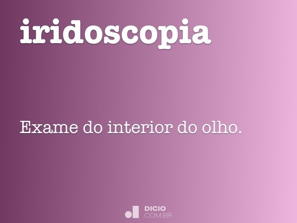 iridoscopia