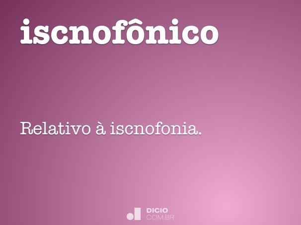 iscnofônico