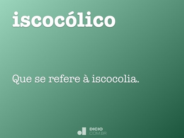 iscocólico