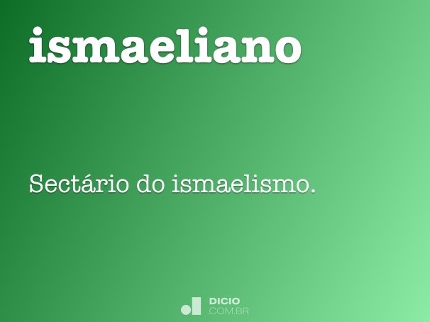ismaeliano