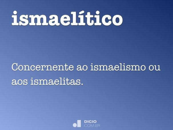 ismaelítico