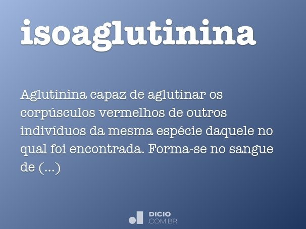 isoaglutinina