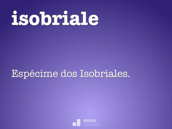 isobriale