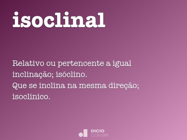 isoclinal