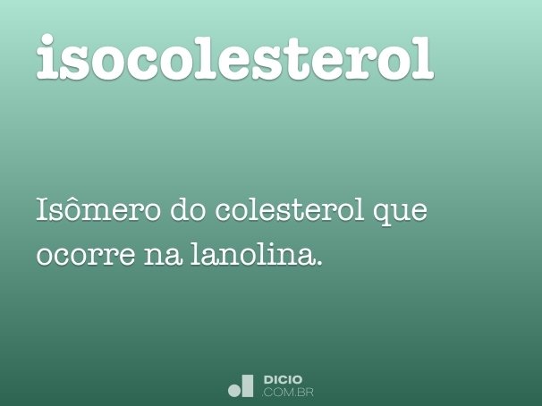 isocolesterol