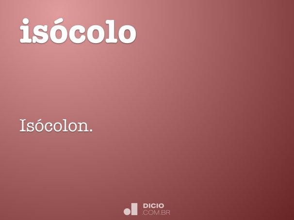 isócolo