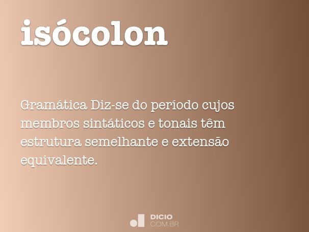 isócolon
