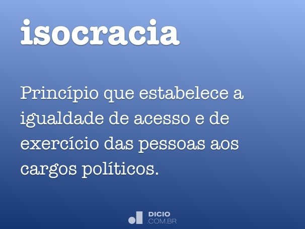 isocracia