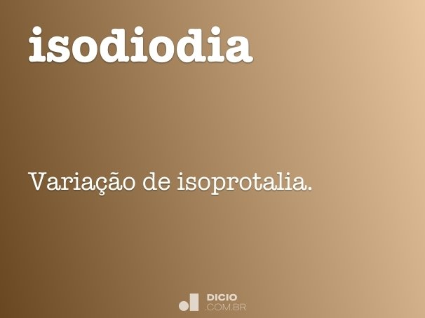 isodiodia