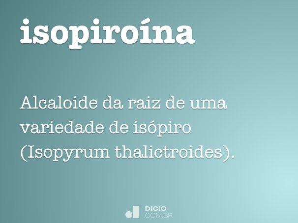 isopiroína