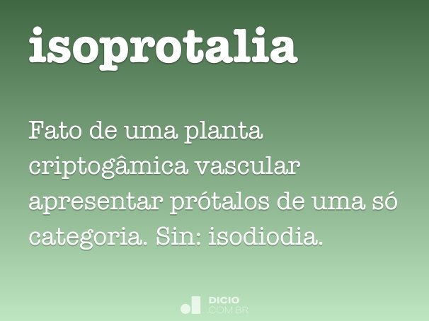 isoprotalia
