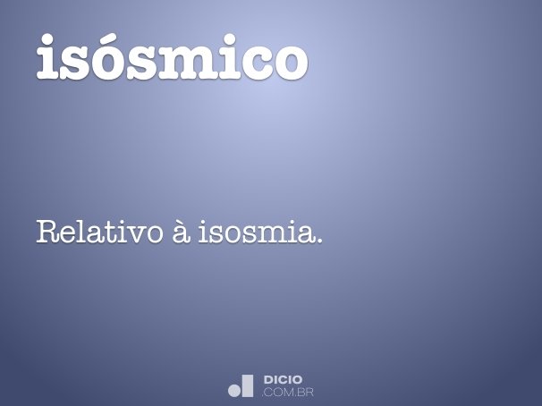 isósmico